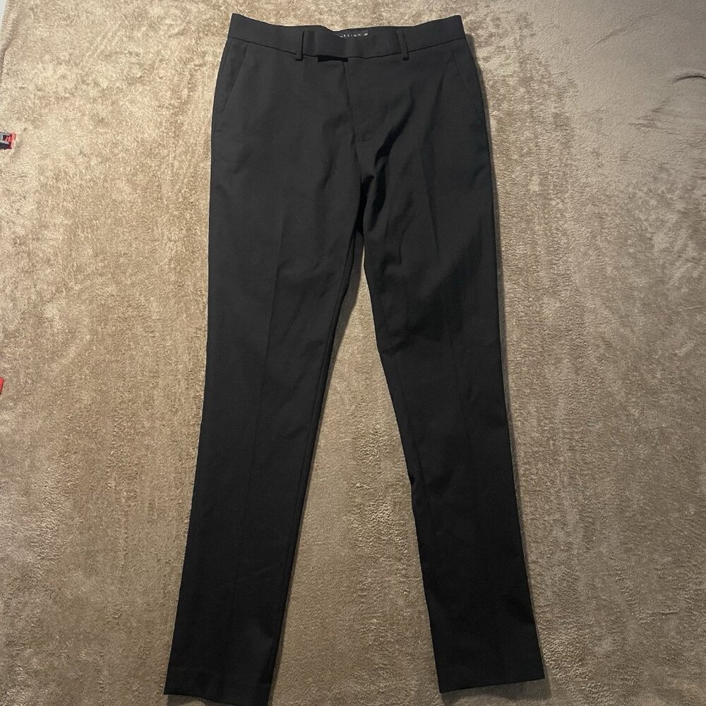 ASOS Design Pants Womens 32/32 Trousers Black Dress High Rise Casual Career